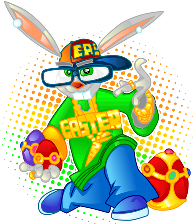 Blinged Easter Bunny Hoodie